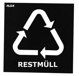 Aufkleber – Restmüll