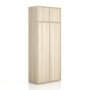 Aufsatzschrank FRAME, 2x Tür, 872 x 450 x 427 mm, PUSH-lock, Natureiche