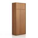 Aufsatzschrank FRAME, 2x Tür, 872 x 450 x 427 mm, PUSH-lock, Nussbaum