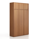 Aufsatzschrank FRAME, 3x Tür, 1299 x 450 x 427 mm, PUSH-lock, Nussbaum