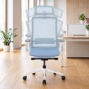 Balance-Bürostuhl BALANCEA für gesundes Sitzen, blau