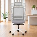 Balance-Bürostuhl BALANCEA für gesundes Sitzen, grau