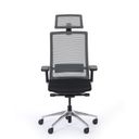 Balance-Bürostuhl BALANCEA für gesundes Sitzen, schwarz/grau