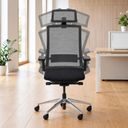 Balance-Bürostuhl BALANCEA für gesundes Sitzen, schwarz/grau