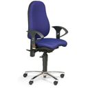Balance-Bürostuhl EXETER für gesundes Sitzen, blau