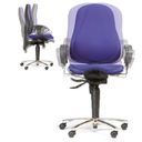 Balance-Bürostuhl EXETER für gesundes Sitzen, blau