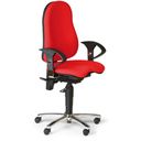 Balance-Bürostuhl EXETER für gesundes Sitzen, rot