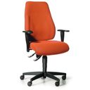 Balance-Bürostuhl EXETER LADY mit Armlehnen für gesundes Sitzen, orange Balance-Bürostuhl EXETER LADY mit Armlehnen für gesundes Sitzen, orange