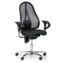 Balance-Bürostuhl EXETER NET für gesundes Sitzen, schwarz