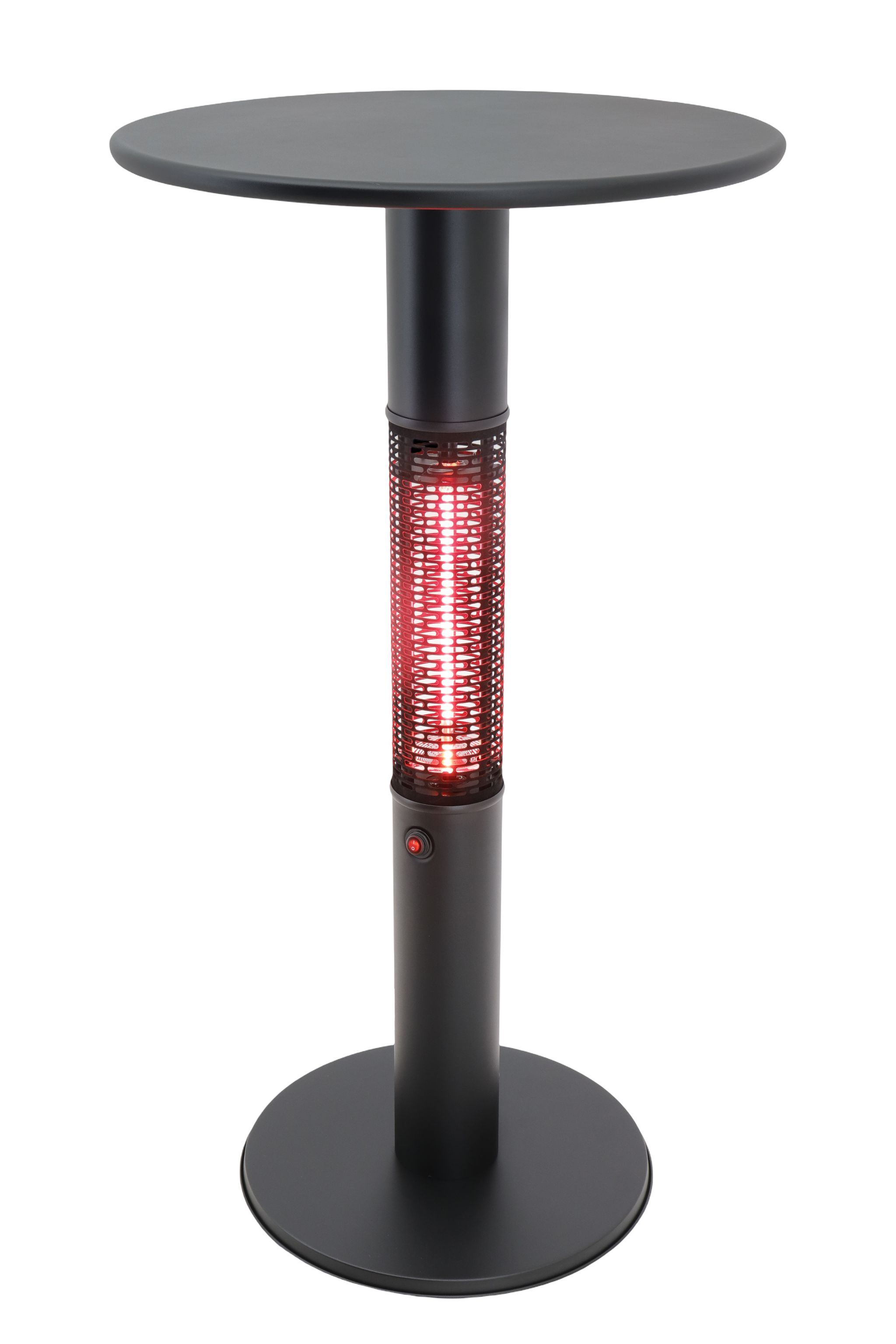 Beheizter Bistrotisch mit Infrarotstrahler, 1500 W, Ø 600 mm Beheizter Bistrotisch mit Infrarotstrahler, 1500 W, Ø 600 mm