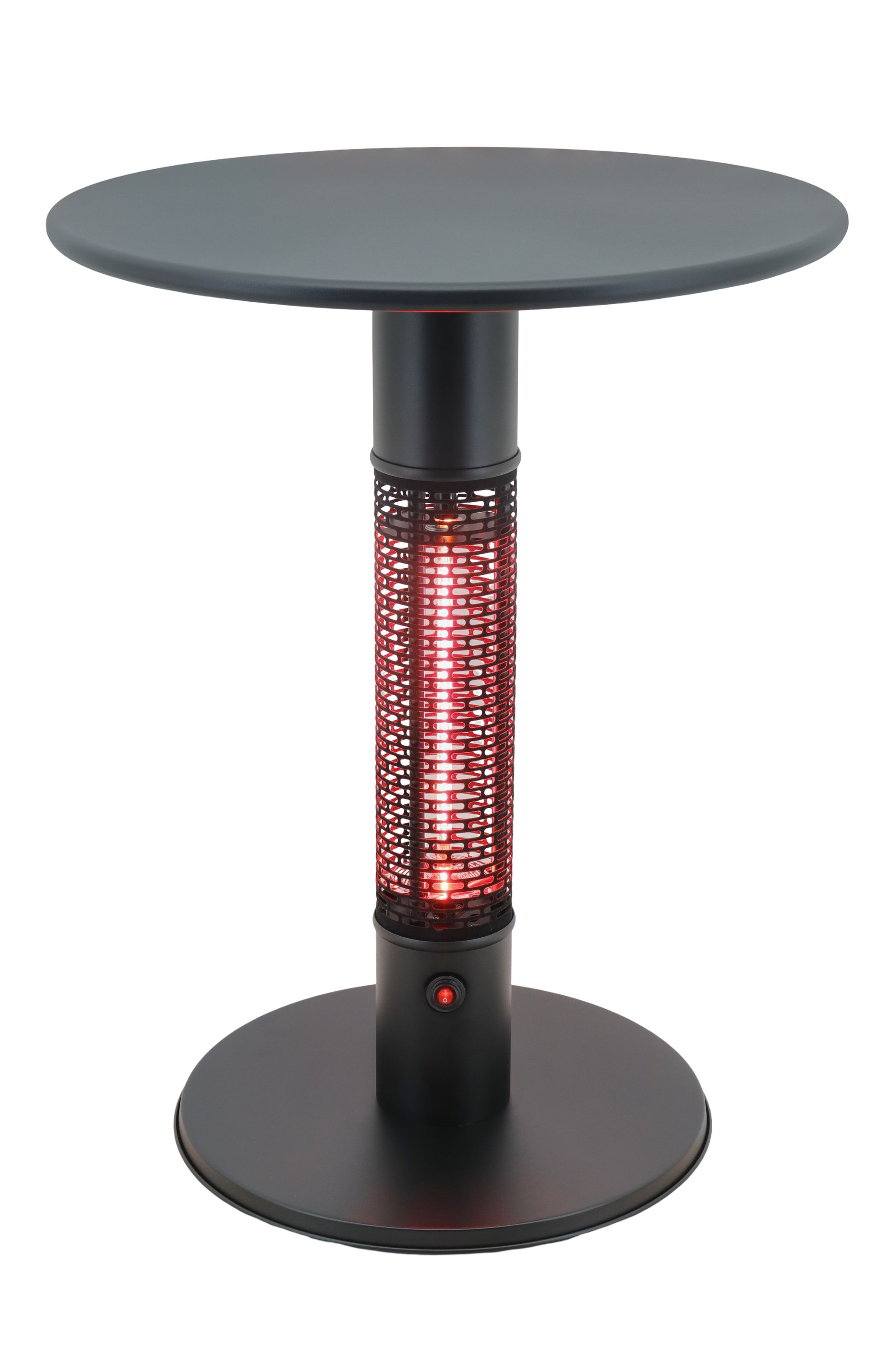 Beheizter Terrassentisch mit Infrarotstrahler, 1500 W, Ø 600 mm Beheizter Terrassentisch mit Infrarotstrahler, 1500 W, Ø 600 mm