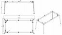 Besprechungstisch PRIMO ACTION 1800 x 900 mm, graues Fußgestell, Graphit