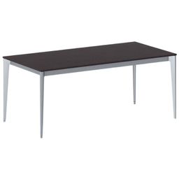 Besprechungstisch PRIMO ACTION 1800 x 900 mm, graues Fußgestell, wenge