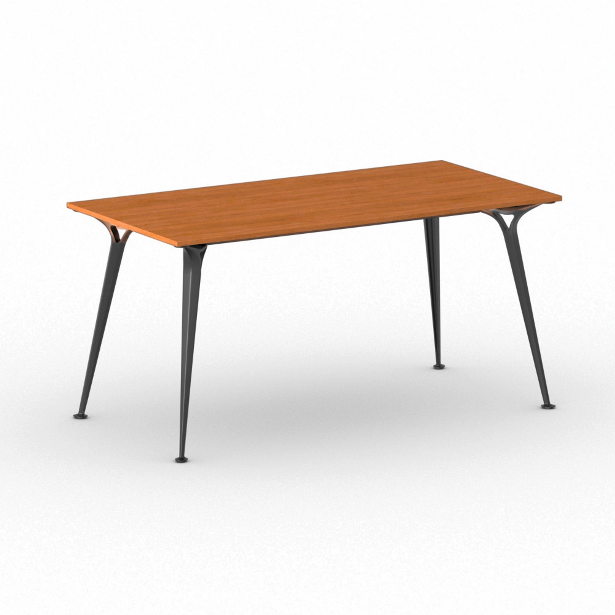 Besprechungstisch PRIMO ALFA 1600 x 800 mm, schwarzes Fußgestell