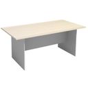 Besprechungstisch PRIMO GRAY, 1800 x 900 mm, grau/Birke