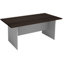 Besprechungstisch PRIMO GRAY, 1800 x 900 mm, grau/Wenge