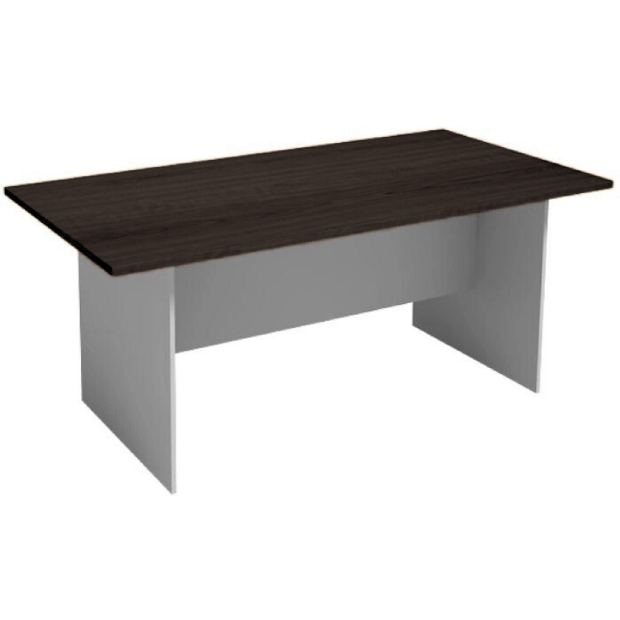 Besprechungstisch PRIMO GRAY, 1800 x 900 mm, grau/Wenge