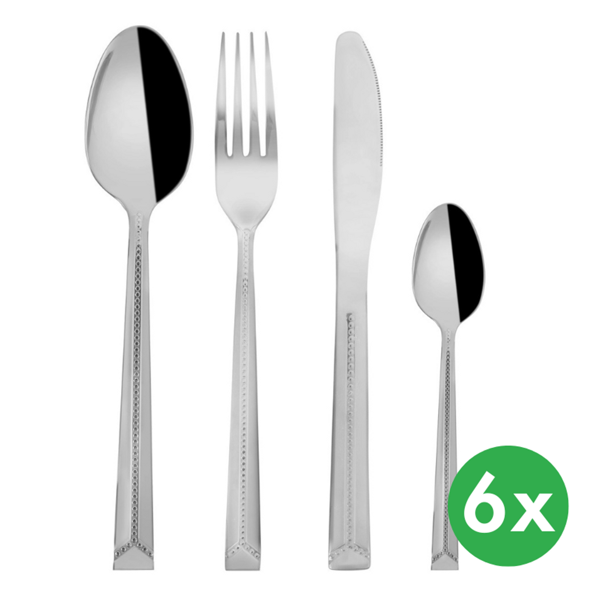 Besteck BRIGHT, rostfreier Stahl, 24 Stück