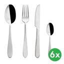 Besteck MIRROR, rostfreier Stahl, 24 Stück