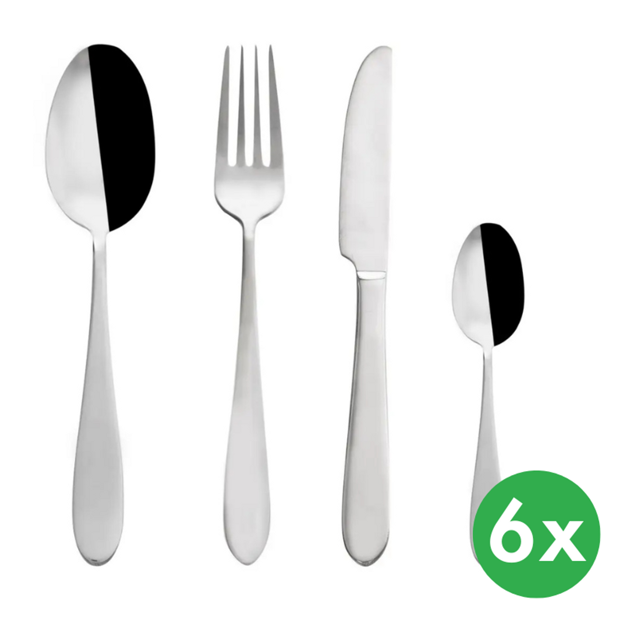 Besteck MIRROR, rostfreier Stahl, 24 Stück