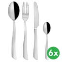 Besteck SHAPE, rostfreier Stahl, 24 St.