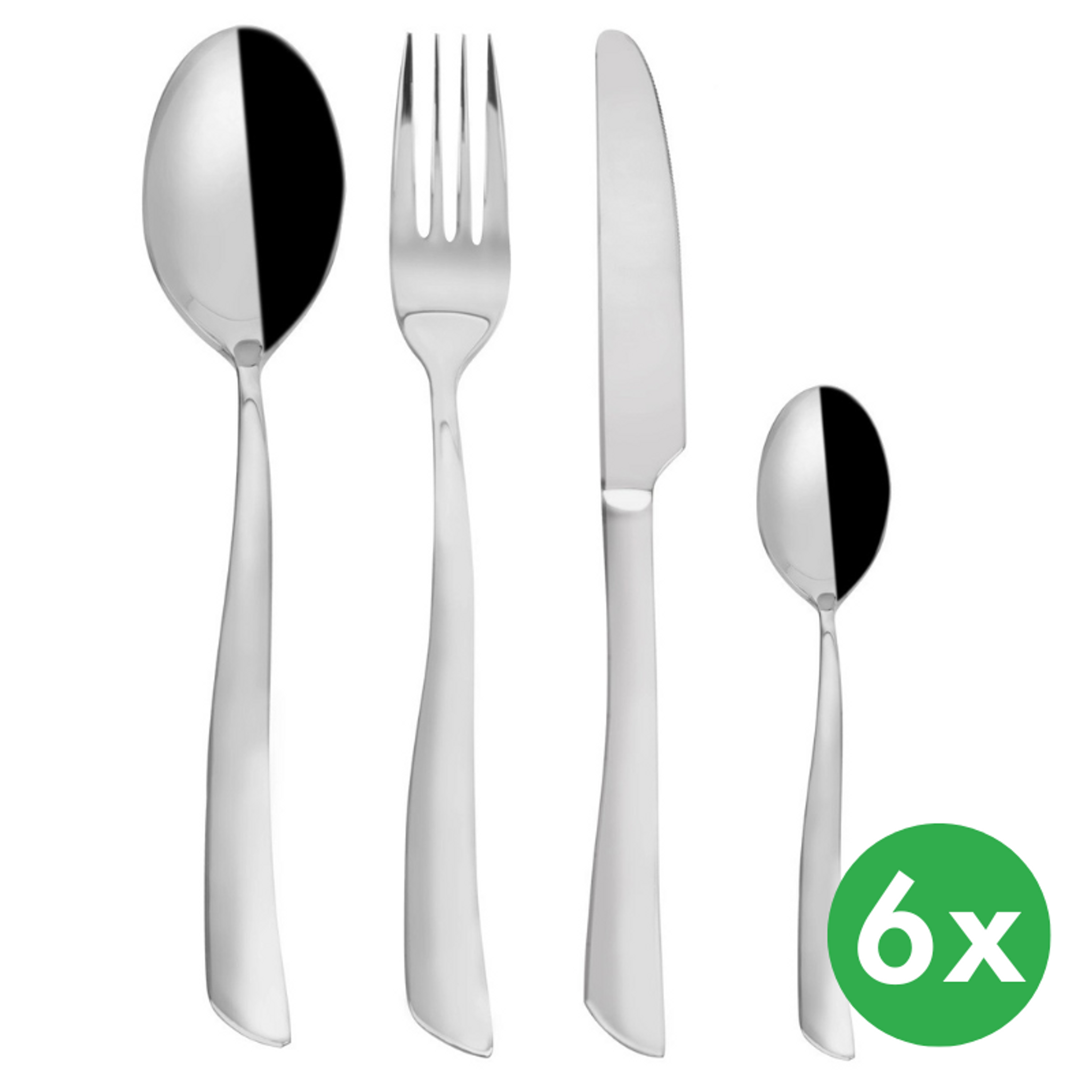 Besteck SHAPE, rostfreier Stahl, 24 St.