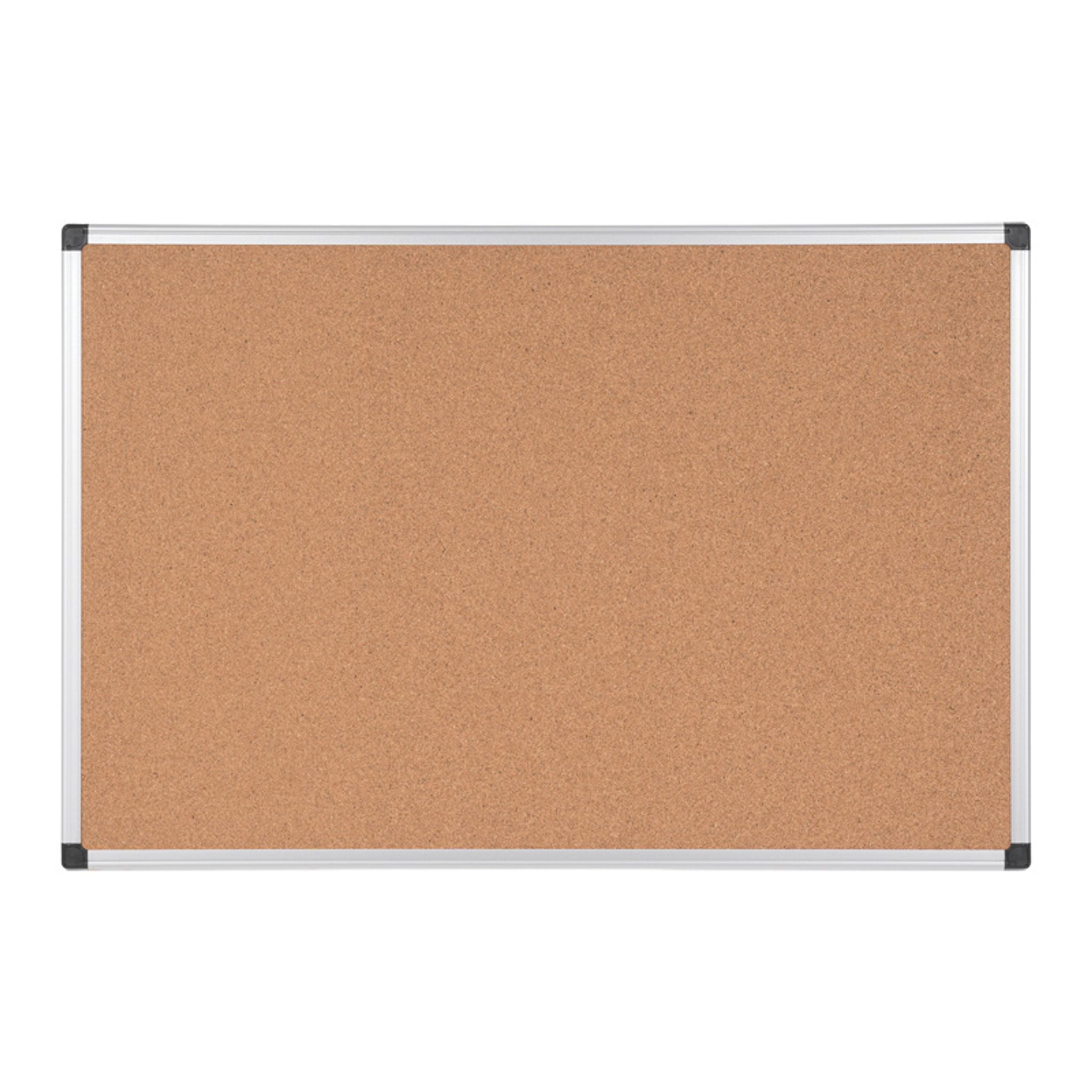 Bi-Office Kork-Pinnwand, 1200 x 900 mm, Rahmen eloxiert