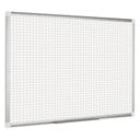 Bi-Office Whiteboard, Magnettafel mit Aufdruck, Quadrate/Gitter, nicht magnetisch, 1800 x 1200 mm