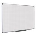 Bi-Office Whiteboard, Magnettafel mit Aufdruck, Quadrate/Raster, 1200 x 900 mm