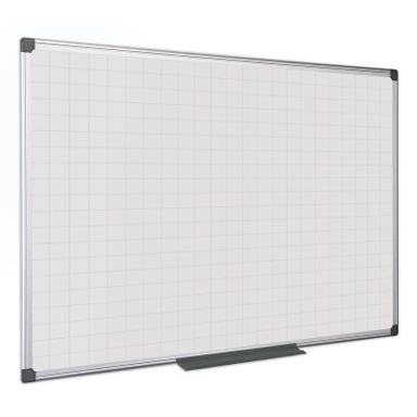 Bi-Office Whiteboard, Magnettafel mit Aufdruck, Quadrate/Raster, 900 x 600 mm