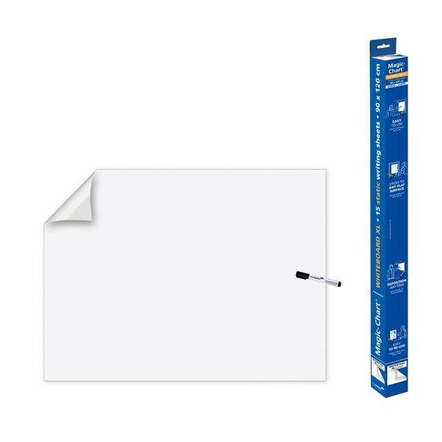 Biała folia do pisania Legamaster Magic-Chart XL, 15 ark., 900 x 1200 mm