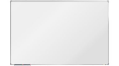 Biała tablica do pisania magnetyczna z powierzchnią ceramiczną boardOK, 1800 x 1200 mm, anodowana rama