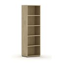 Biblioteka INTEGRO, niska, 1920 x 600 x 400 mm, 4 półki, dąb naturalny