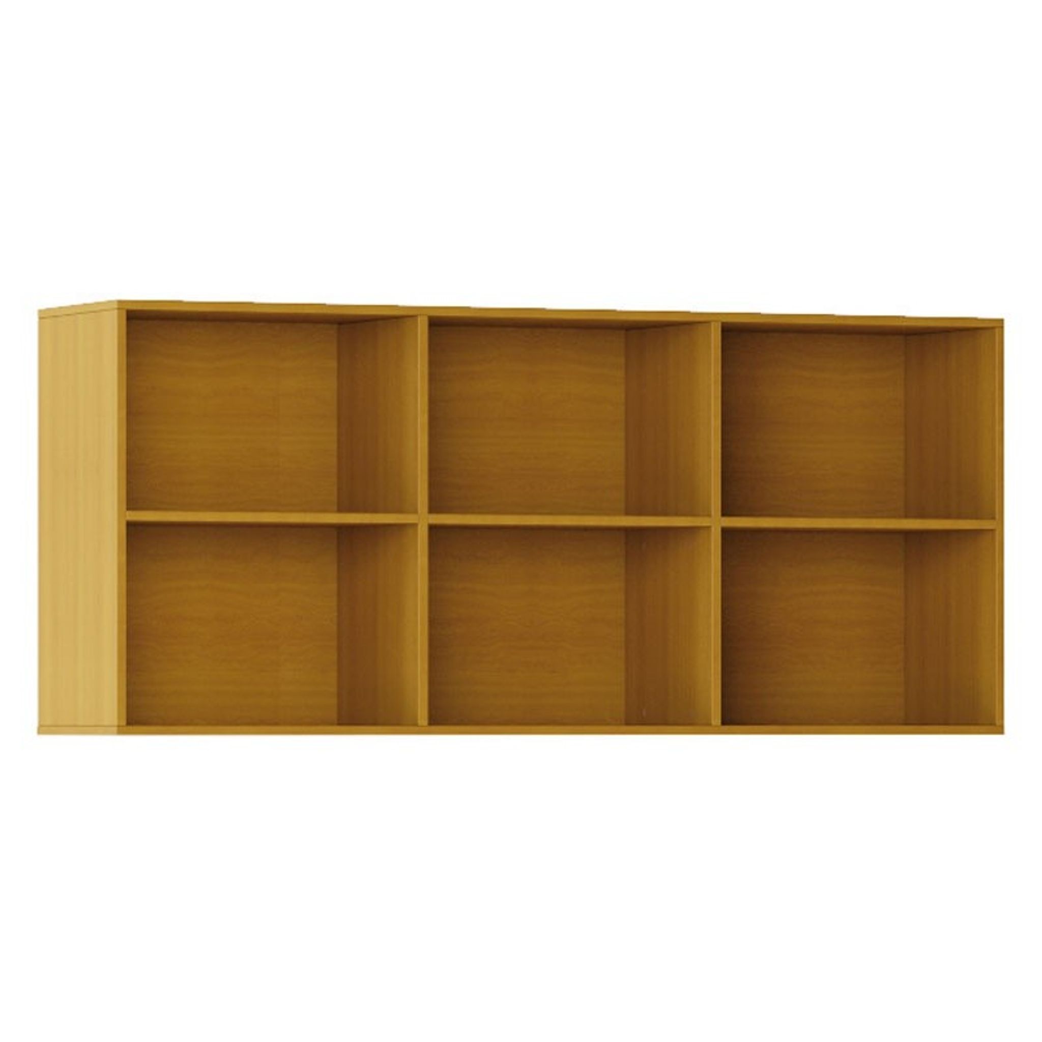 Biblioteka INTEGRO z półkami, wyższa, 835 x 1750 x 400 mm, 6 półek, czereśnia