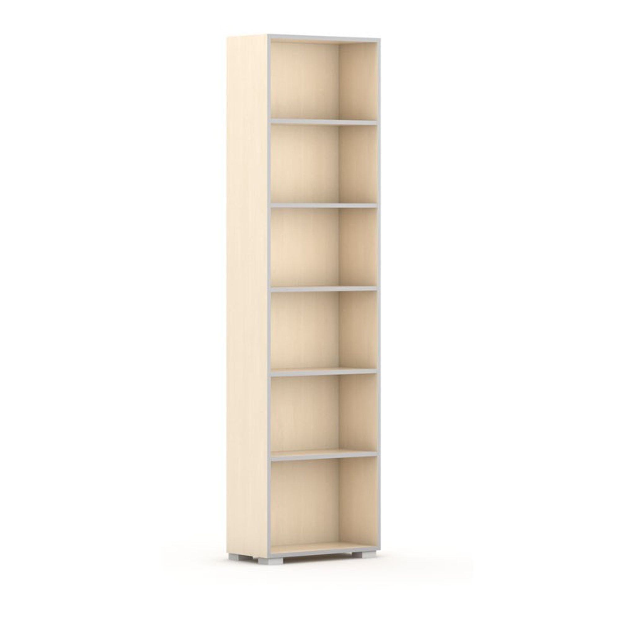 Biblioteka SILVER LINE, 1 kolumna, 2230 x 600 x 400 mm, brzoza