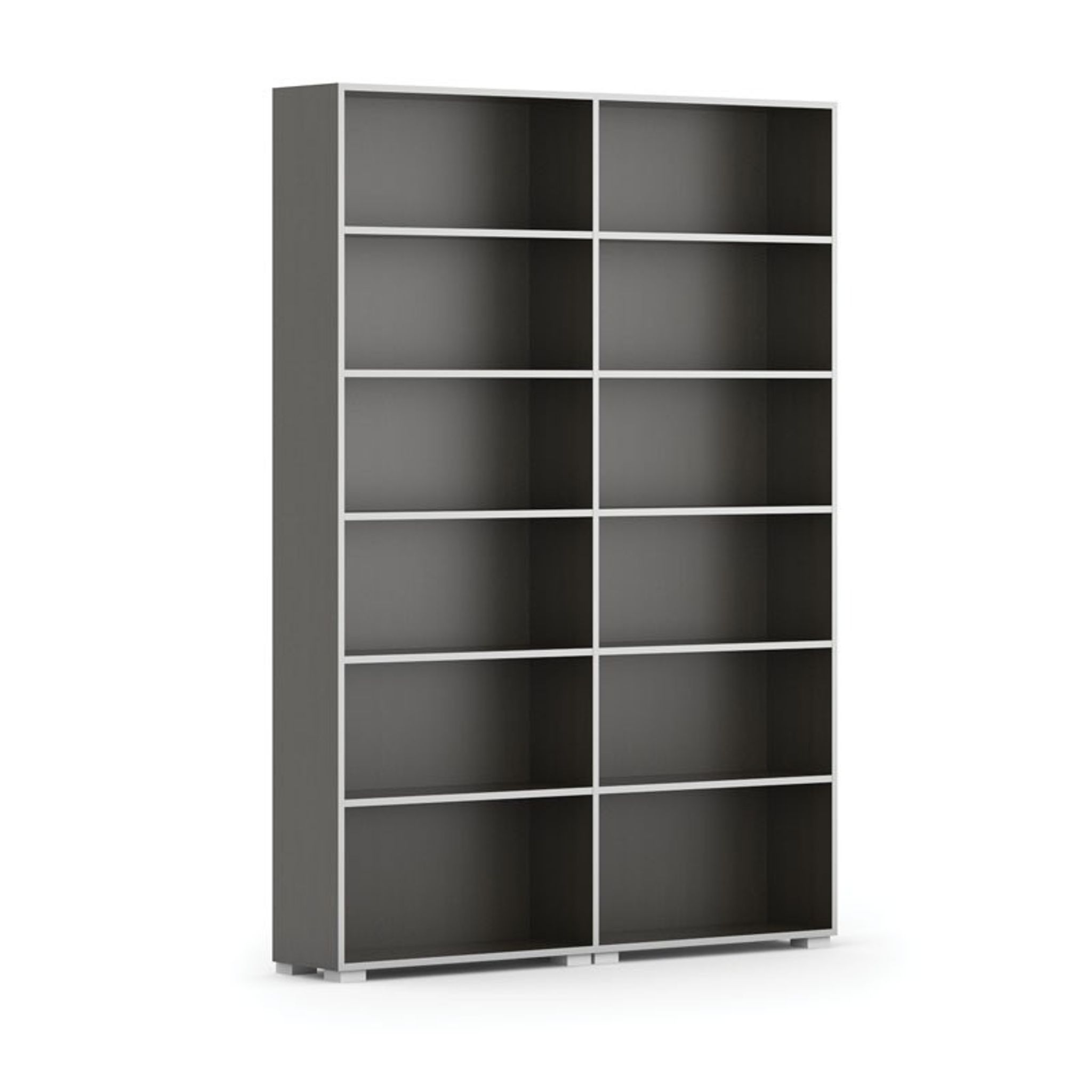 Biblioteka SILVER LINE, 2 kolumny, 2230 x 1600 x 400 mm