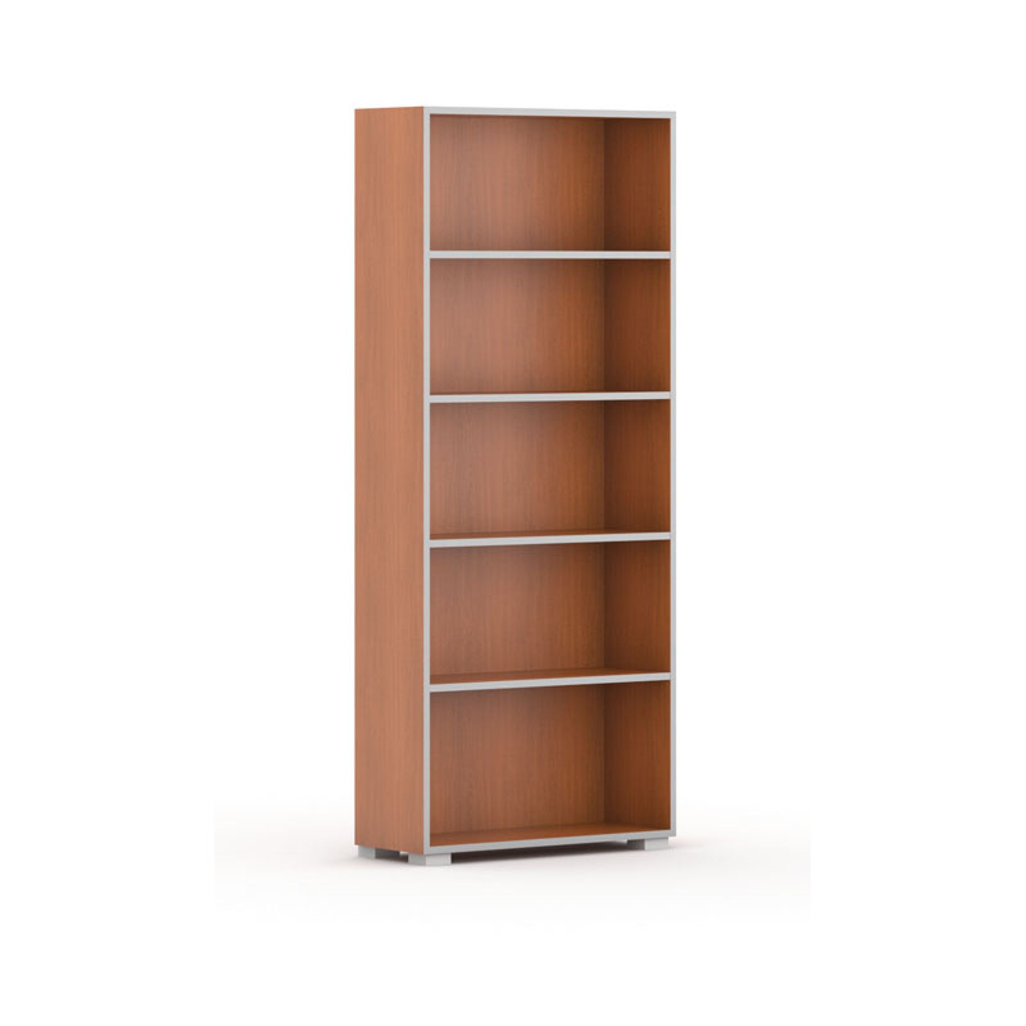 Biblioteka SILVER LINE, grafit, 1 kolumna, 1865 x 800 x 400 mm