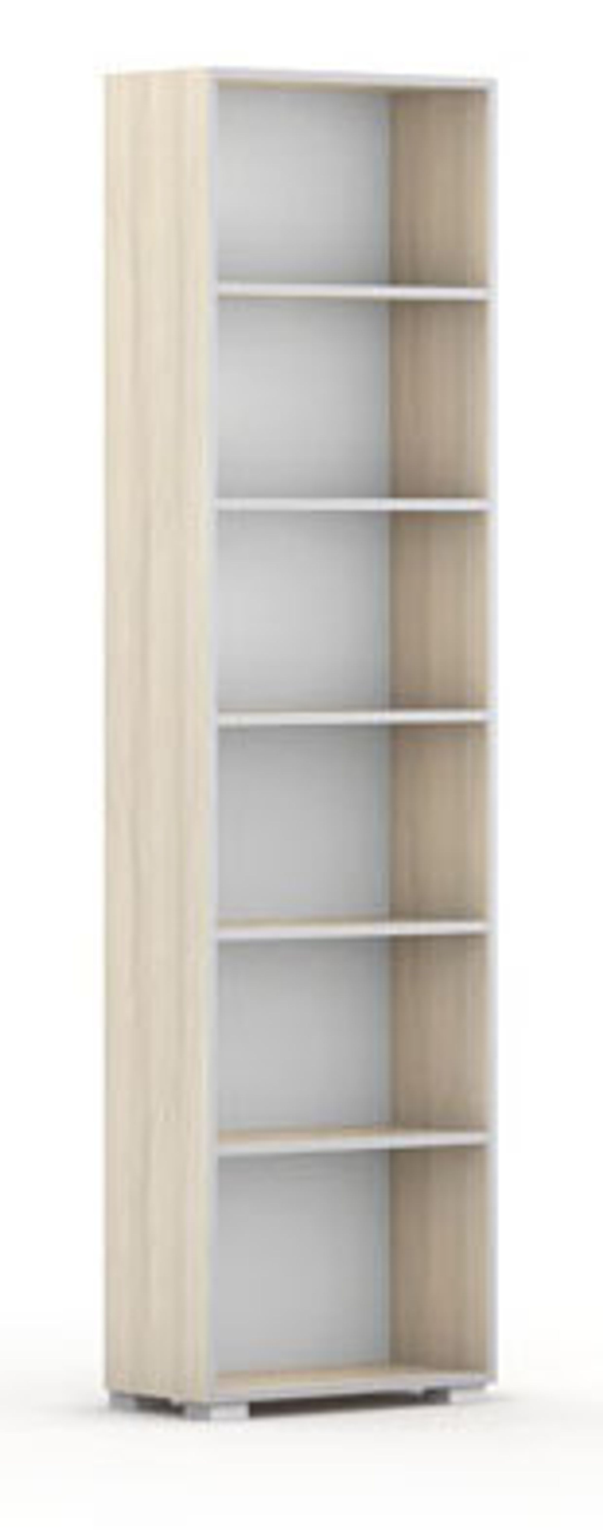 Biblioteka SILVER LINE, grafit, 1 kolumna, 2230 x 600 x 400 mm