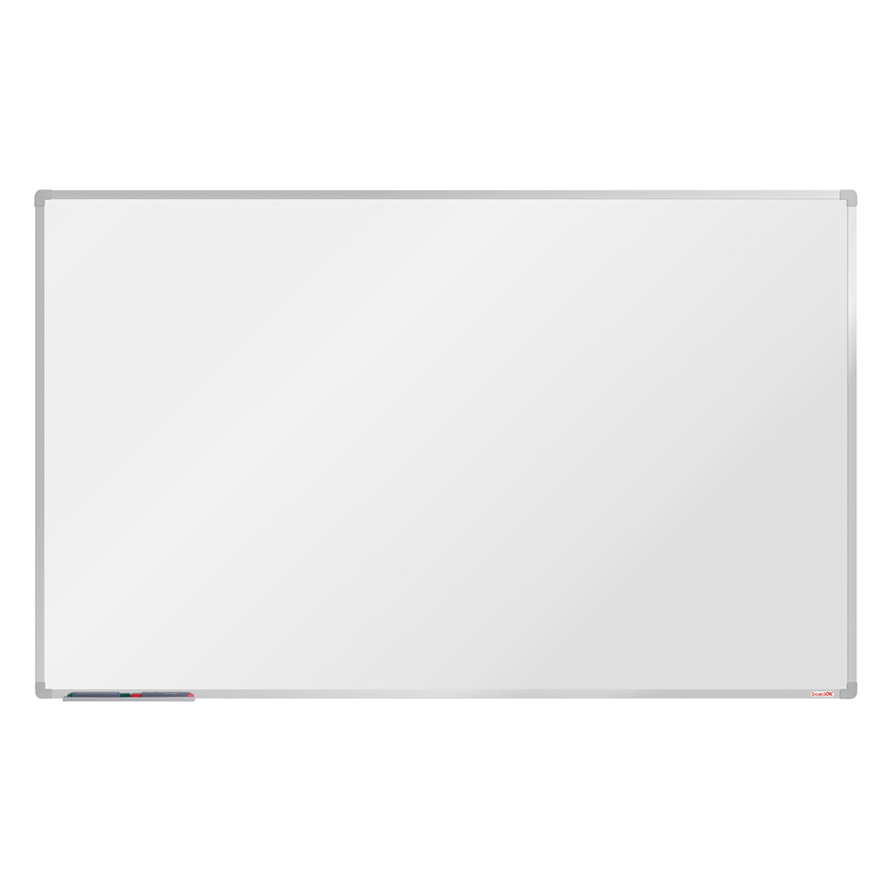 Fotografia produktu: Biela magnetická popisovacia tabuľa boardOK, 2000 x 1200 mm, eloxovaný rám