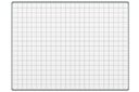 Bílá keramická popisovací tabule s potiskem ekoTAB, 1200 x 1000 mm, čtverce/rastr