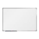 Bílá magnetická popisovací tabule boardOK, 600 x 900 mm, eloxovaný rám