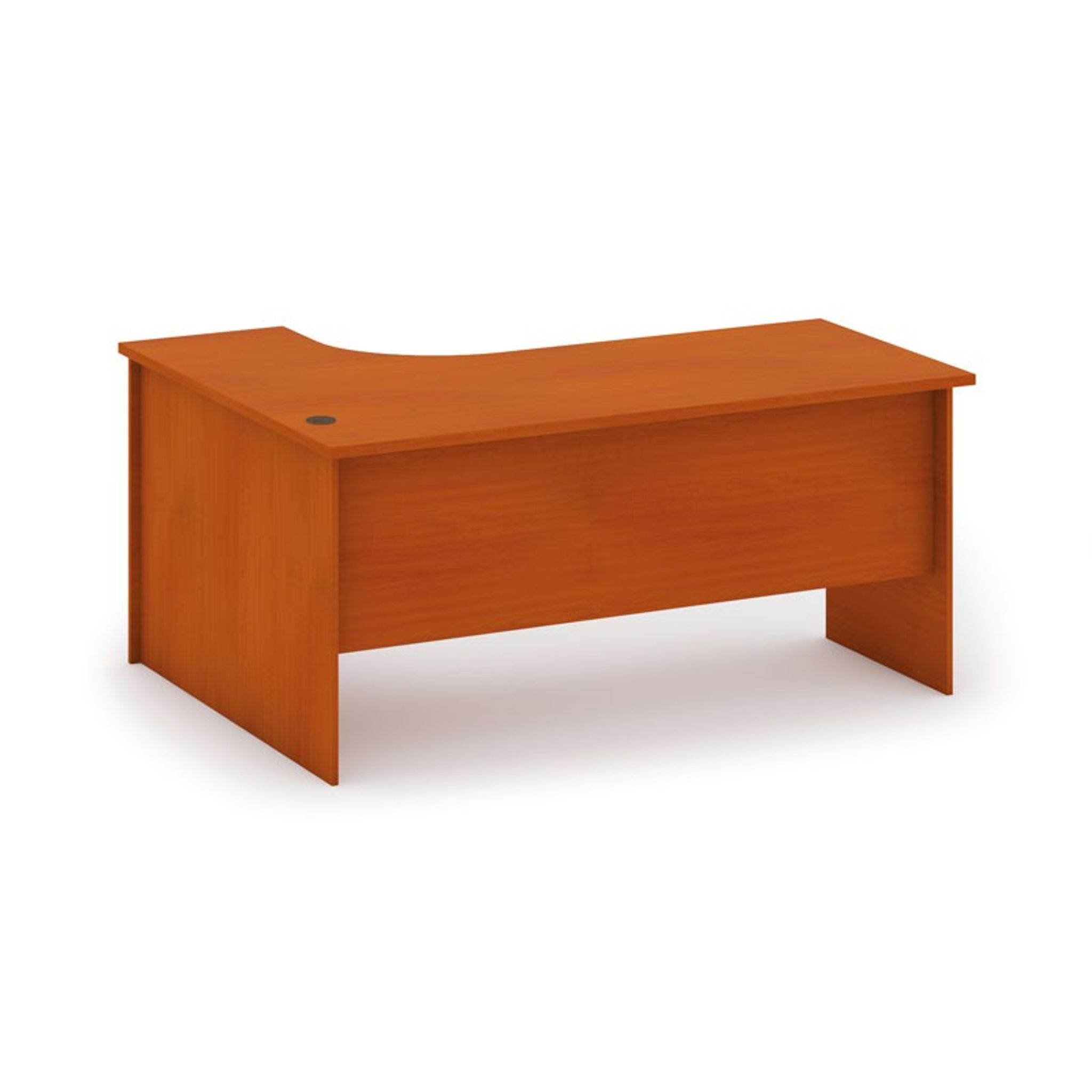 Biurko ergonomiczne MIRELLI, prawe, czereśnia