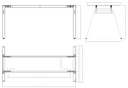 Biurko PRIMO SIGMA, 1600 x 800 mm, podstawa szara, buk