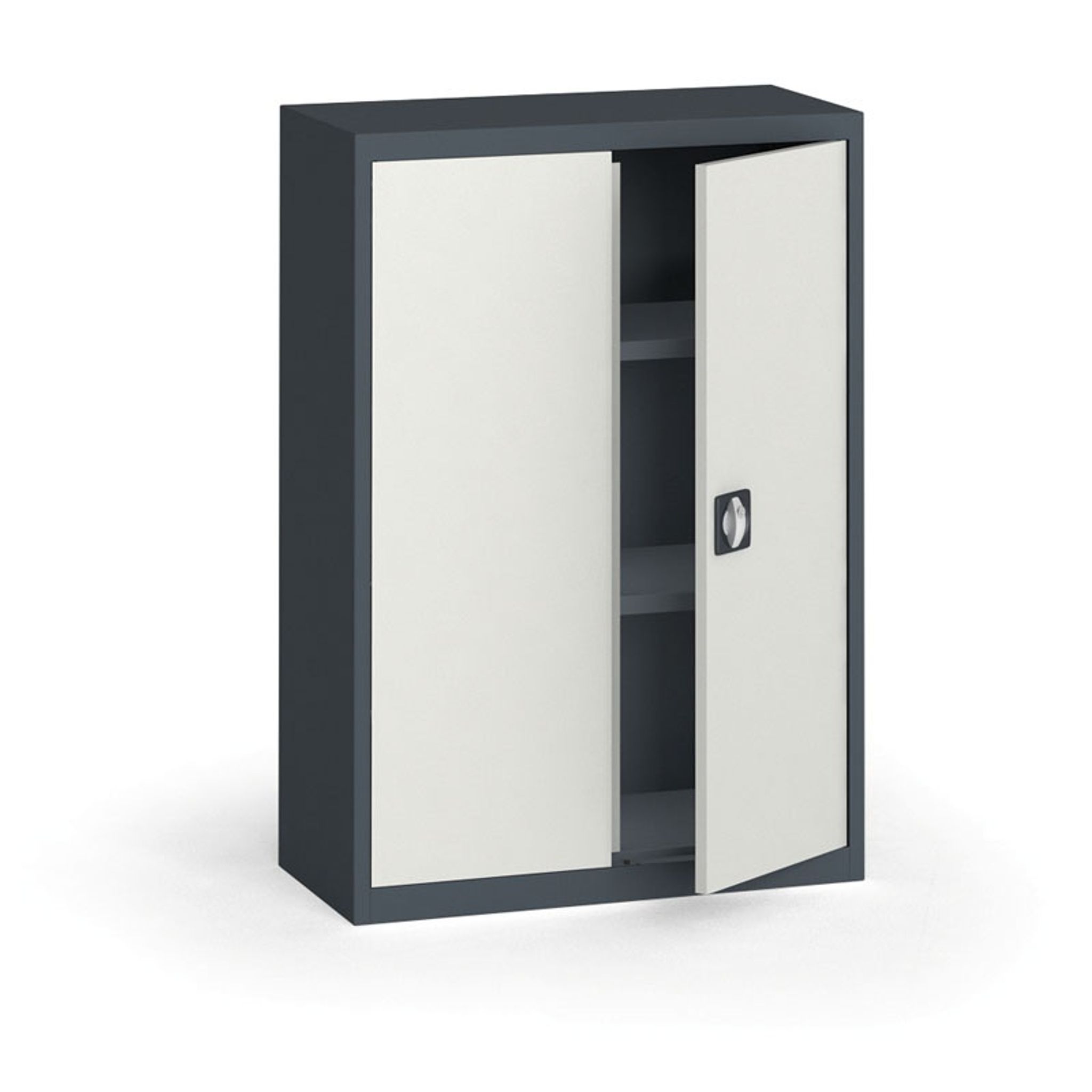 Blechschrank, 1150 x 800 x 400 mm, 2 Regalböden