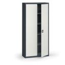 Blechschrank, 1950 x 950 x 400 mm, 4 Regalböden, Anthrazit/grau