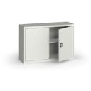 Blechschrank. 800 x 1200 x 400 mm, 1 Regalboden, grau/grau