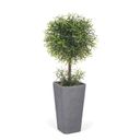 Blumentopf rechteckig XL 35 x 35 x 65 cm, grau