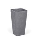 Blumentopf rechteckig XXL 41x 41 x 75 cm, grau