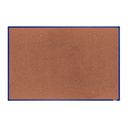 boardOK Kork-Pinnwand mit Aluminiumrahmen, 1800 x 1200 mm, blauer Rahmen