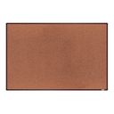 boardOK Kork-Pinnwand mit Aluminiumrahmen, 1800 x 1200 mm, brauner Rahmen